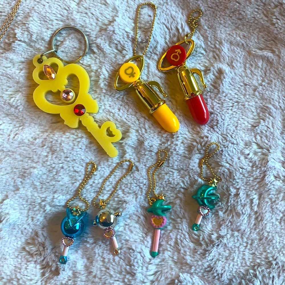 Sailor moon keychain lot